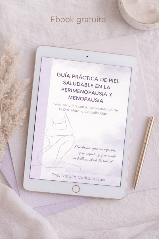 Piel saludable en la perimenopausia y menopausia: guía médica práctica.